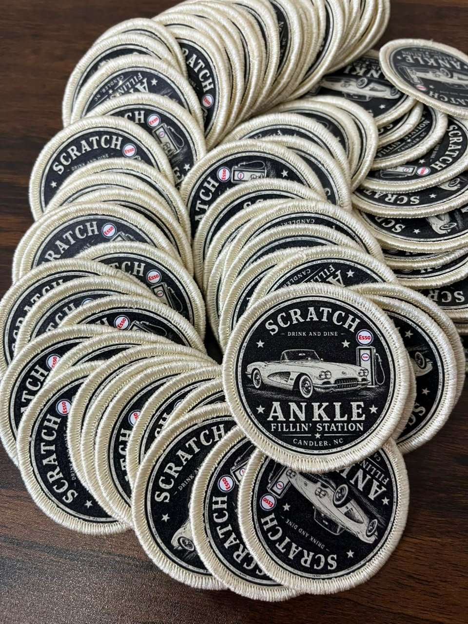 Laser-engraved leather patch — Spirit Custom Store