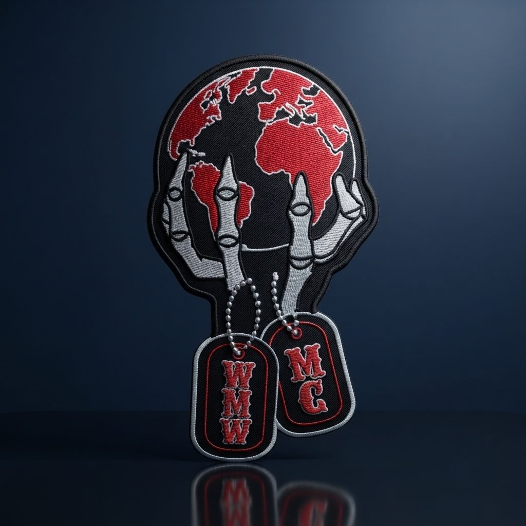 Embroidered sublimated round patches — Spirit Custom Store