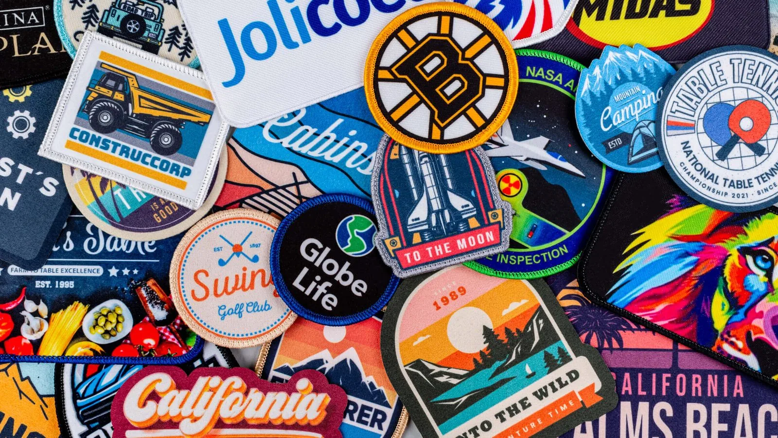 Custom sublimated patches made by Spirit Custom Store