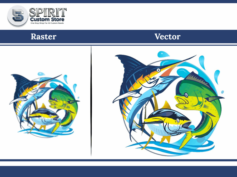 Clean vector art — Spirit Custom Store