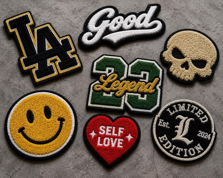 Custom chenille patches made by Spirit Custom Store